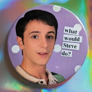 Retro Blue's Clues Steve Handmade Vintage 2.25" Button 5/$20 or 10/$30